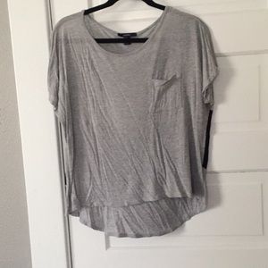 Grey top with cool sheer detail